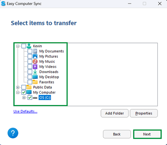 Easy Computer Sync - Transfer Data to New Computer Mode Demonstration|50%x50%