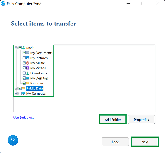 Easy Computer Sync - Transfer Data to New Computer Mode Demonstration|50%x50%